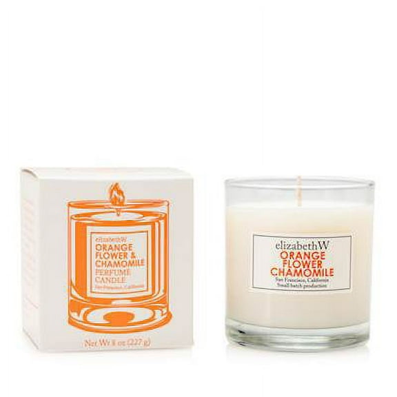 ORANGE FLOWER CHAMOMILE Elizabeth W Perfume Scented Jar Candle 8 oz