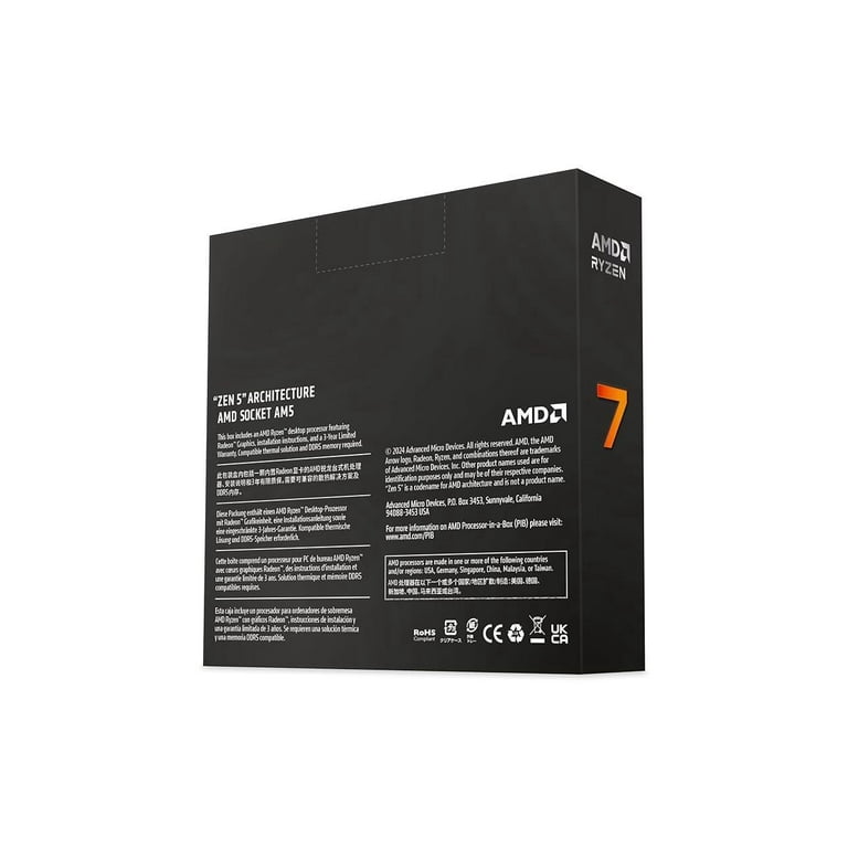 AMD Ryzen 7 9700X - Ryzen 7 9000 Series Granite Ridge (Zen 5 AMD Ryzen 7 9700X - Ryzen 7 9000 Series Granite Ridge (Zen 5