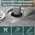 thumbnail image 6 of TOP-MAX 2PCS Stainless Steel Drain Pipe Filter Stainless Steel Kitchen Sink Drainage Strainer Bathroom Sink Drain Strainer (Short Model), 6 of 8