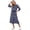 Blue, variant on Womens Skirt Set Two Piece Striped Sweater Skirt Set Comfortble Spring Autumn Casual Long Sleeve Midi Dress Outfit Set