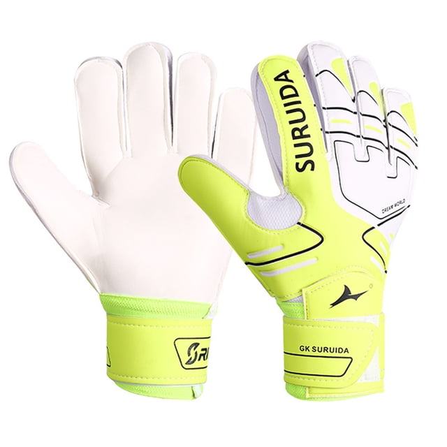 Equipamiento de fútbol profesional Guantes de portero Guantes de portero con protección para los dedos Antideslizantes Resistentes al desgaste Entrenamiento Adultos Jóvenes