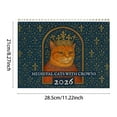 thumbnail image 3 of 2026 Funny Gag Gifts Ugly Cat Art Medieval Cats with Crowns Wall Calendar, 3 of 9