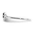 thumbnail image 4 of 14K White Gold Ring Band Themed (06) June Synthetic Birthstone, Size 7, 4 of 5