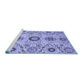thumbnail image 2 of Ahgly Company Machine Washable Indoor Rectangle Oriental Blue Modern Area Rugs, 7' x 10', 2 of 4