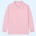 thumbnail image 2 of HomeDM Boys' Long Sleeve Shirts, Solid Color Button Down Collared School Uniform Shirts for Boys and Girls, Sizes 2-15 Years, 2 of 3