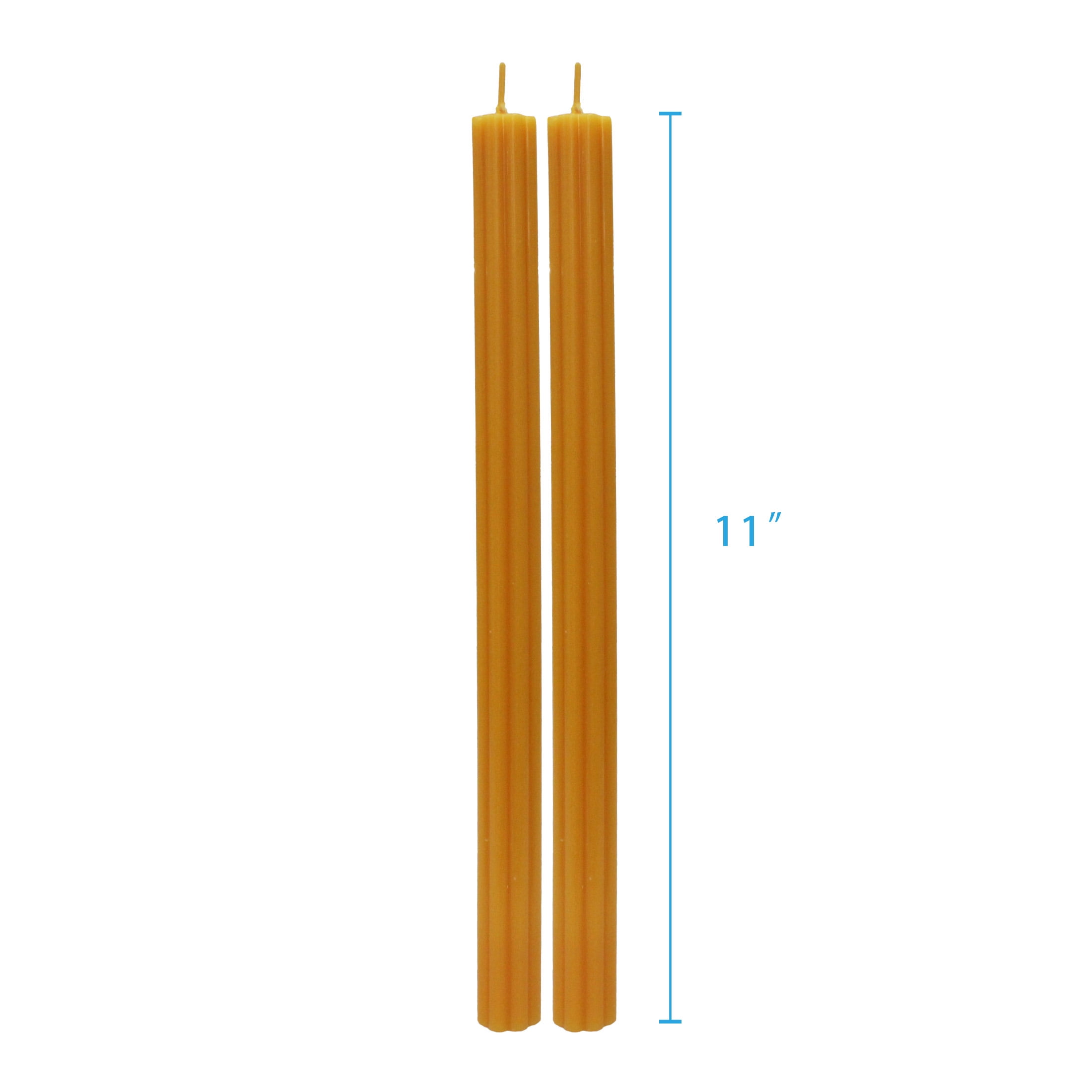(3 pack) Better Homes & Gardens Unscented Taper Candles, Orange, 2-Pack, 11 Inches Height