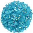 thumbnail image 1 of 4500 piezas SS12 0.118 in AB diamantes de imitación planos para uñas, manualidades, purpurina, gemas redondas, cristales, ropa, zapatos (azul pavo real AB), 1 of 5