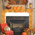 thumbnail image 1 of Decoraciones de Halloween, adornos de Halloween, regalos de Halloween, simulación navideña, hoja de arce, ratán, escalera, puerta, decoración, jardín, hogar, decoración de puertas y ventanas, ación, p, 1 of 6