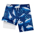 thumbnail image 3 of Boys' Swim Trunks with Compression Liner Quick Dry Swim Shorts Boys Bathing Suit 3-4 Years, 3 of 4