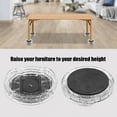 thumbnail image 4 of Ashata 8pcs/set Plastic Multi-slot Furniture Leg Risers Non-slip Bed Riser for Table Desk Sofa Chairs, Bed Riser, Bed Risers, 4 of 7