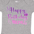 thumbnail image 4 of Inktastic Purple Happy Birthday Mom Boys or Girls Baby Bodysuit, 4 of 5