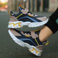 thumbnail image 6 of Zuwimk Boys Girls Sneakers Slip on Lightweight Kids Running Walking Shoes Breathable for Toddler/Little Kid/Big Kid(Dark Blue,5.5-6 Years), 6 of 7