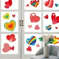 thumbnail image 2 of ABODELINE 194 Pcs Valentine's Day Window Clings PVC Stickers 8 Sheets Heart-Shape Window Glass Decal for Valentine's Party Decorations, 2 of 6