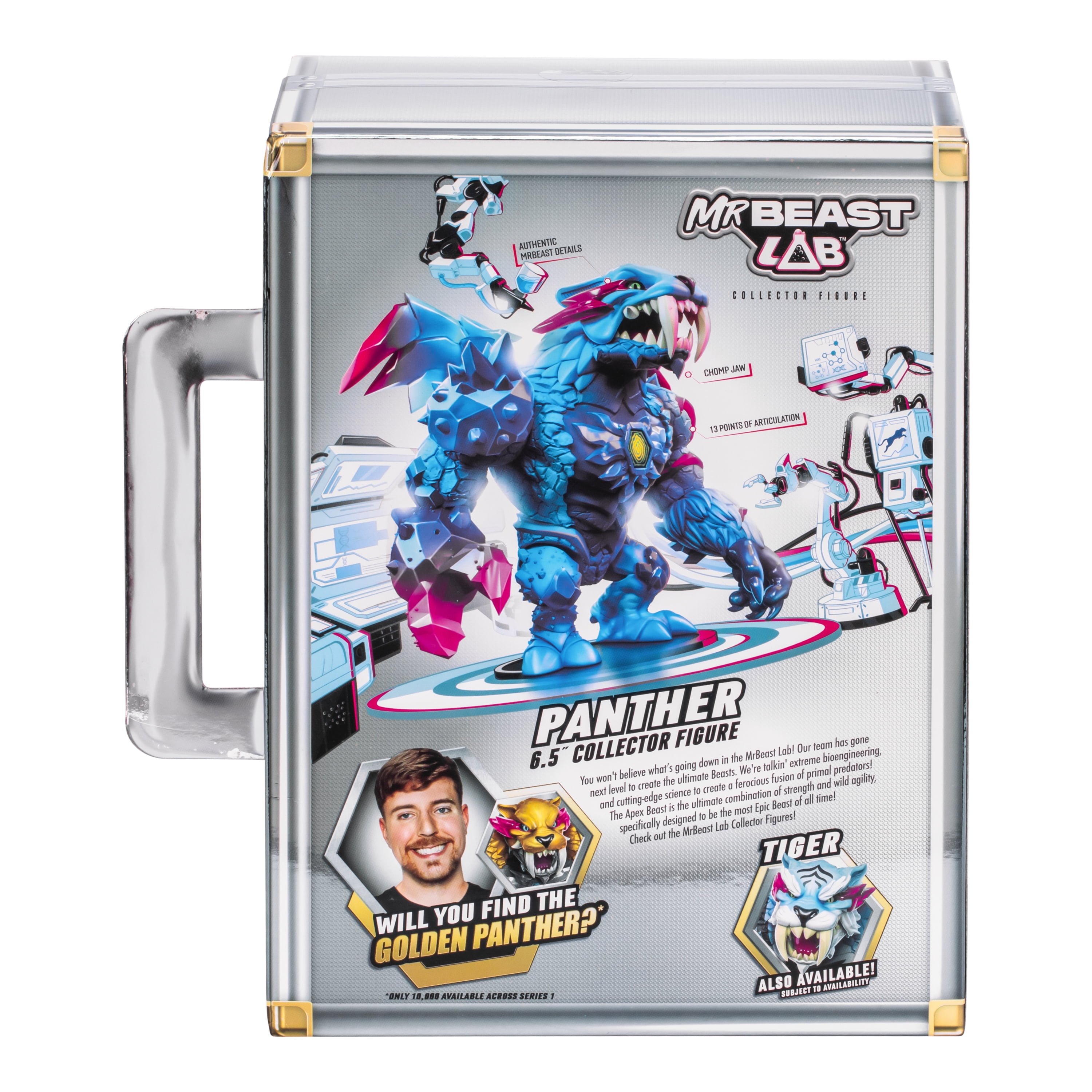 MrBeast Lab Apex Beast Panther Collector Figure, 6.25Inches Tall, Premium Packaging, Ages 5+ MrBeast Lab Apex Beast Panther Collector Figure, 6.25Inches Tall, Premium Packaging, Ages 5+