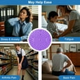 thumbnail image 6 of ABPETE Foot Massager Mat, Manual Massage Tool with Magnetic Therapy Acupressure Disc for Feet Relaxation, Foot Relieve Stress Treatment (Purple), 6 of 7