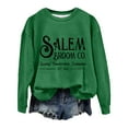 thumbnail image 2 of Sixuan Halloween Sweatshirt, Womens Fall Fashion 2024 Hoodies for Women, Women'S Co Quality Est 1692 Printed Round Neck Long Sleeve Sweatshirt, 2 of 4