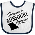 thumbnail image 3 of Inktastic Someone in Missouri Loves Me Boys or Girls Baby Bib, 3 of 4