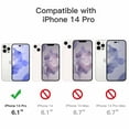 thumbnail image 2 of JETech [3 in 1] Silicone Case for iPhone 14 Pro 6.1-Inch, with 2-Pack Screen Protector and 2-Pack Camera Lens Protector, Full Coverage Tempered Glass Film, Shockproof Phone Cover (Cobalt Blue), 2 of 7