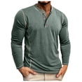 thumbnail image 3 of Men's Long Sleeve T Shirt Winter Thermal Base Layer Button Up Casual Comfortable Top for Fall and Cold Weather, 3 of 5