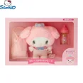 thumbnail image 3 of Chupete de bebé original de Sanrio, biberón de peluche Cinnamoroll, Hello Kitty, My Melody, muñeco de bebé con traje de vestir, juguetes de peluche de anime, 3 of 5