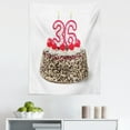thumbnail image 1 of Party Tapestry, Happy Birthday Party Theme Cake with Candles and Sprinkles Art Print, Fabric Wall Hanging Decor for Bedroom Living Room Dorm, 5 Sizes, Multicolor, by Ambesonne, 1 of 1
