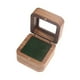 thumbnail image 2 of Caja de madera para anillos, joyero con una sola ranura y ventana transparente, caja de regalo cuadrada. Terciopelo verde, 2 of 9