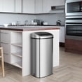 thumbnail image 2 of 24 Gallon Extra Large Touchless Sensor Trash Can with AbsorbX Odor Filter, 91L Commercial Stainless Steel Automatic Kitchen Bin for Home, Office, Restaurant, Commercial Lobby, Store, 2 of 5