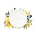 thumbnail image 2 of Blue Butterflies in Sunflowers 4 PCs Placemats Set Linen Non-Slip Table Mat Rectangular Washable for Dining Kitchen Party 12"x18", 2 of 8