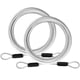 thumbnail image 1 of Cable de seguridad Lock VIVBOO de acero inoxidable de 1/8 pulgadas, 1,2 a 4,6 m, paquete de 2, 1 of 8