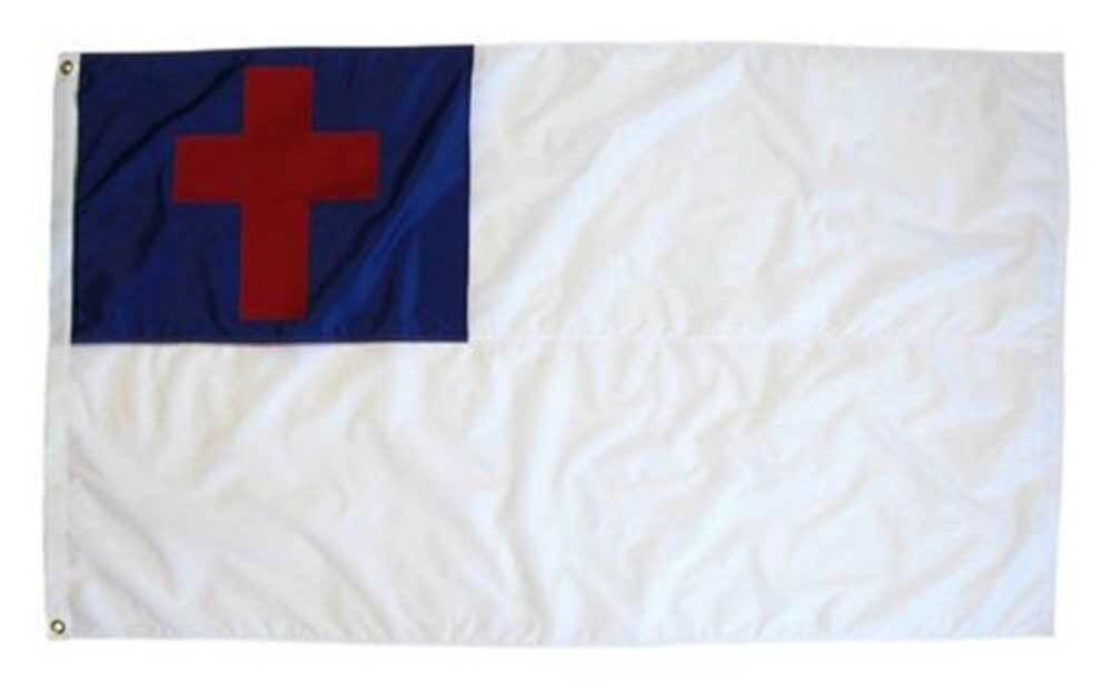 3x5 3'x5' Wholesale Combo USA American & Christian Christ Flag Grommets