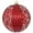 True Love Red with Wedges, variant on Christmas By Krebs 8" (200mm) Commercial Grade Indoor Outdoor Moisture Resistant Shatterproof Plastic Ball Ornament (Buff Velvet Trees and Cardinals)