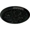thumbnail image 3 of Ekena Millwork 17 1/8"OD x 1 1/2"P Washington Ceiling Medallion (Fits Canopies up to 2 7/8"), Hand-Painted Black Pearl, 3 of 6