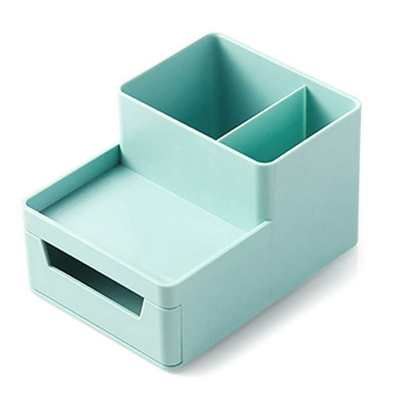 Small Makeup Brush Holder Organizer,Mini Cosmetic Countertop,Skincare Storage for Desk, Vanity,Bathroom Counter Green