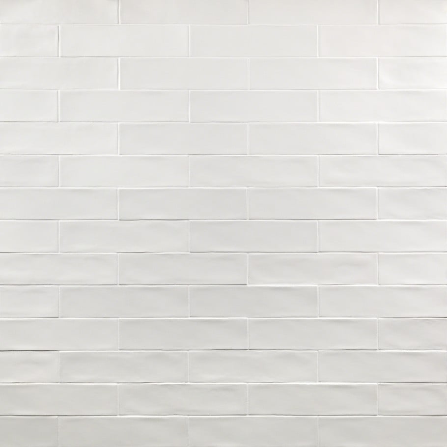 Bond Tile Baton Rouge White 3 in. x 12 in. Matte Ceramic Subway Wall