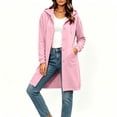 thumbnail image 6 of Miqool Long Hoodies for Women Long Sleeve Button Down Sweatshirts Drawstring Casual Fall Winter Track Jackets with Pockets, 6 of 8
