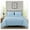 Chambray, variant on Liam Navy Blue Queen Size Bed in a Bag Comforter Set - 7 Pieces Coin Pattern Lightweight Comforter with Bed Sheets, Pillowcases & Shams Bedding Set for All Seasons
