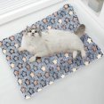 thumbnail image 2 of FYTPOV Cat Bed Dog Crate Pad, Cute Stars Printed Dog Mat with Lace, Washable Crate Mat for Small Dogs and Indoor Cats, Warm Plush Dog Kennel Pad Cat Carrier Mat, 2 of 5