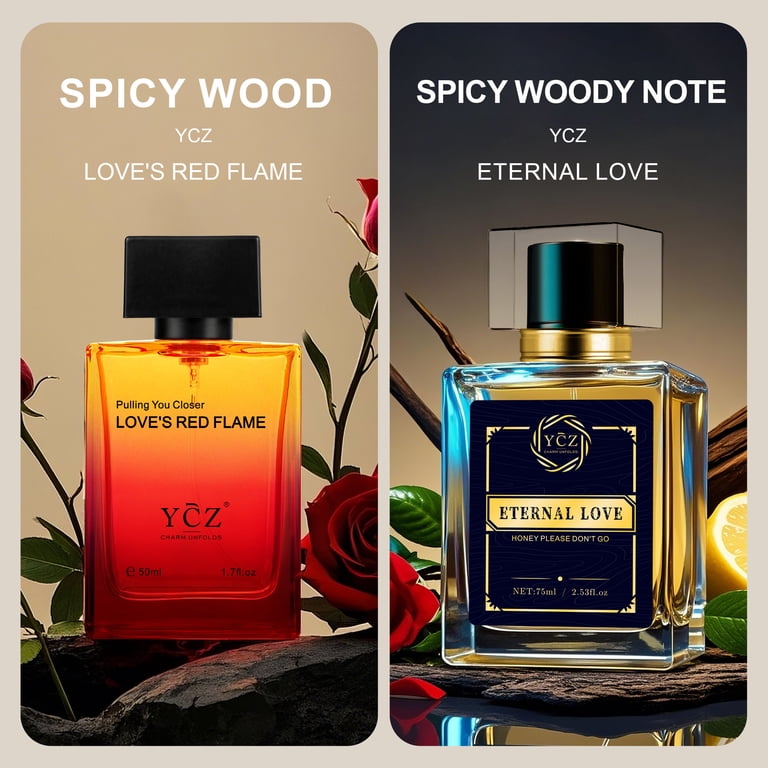 Ycz Men‚Äôs Perfume Gift Set - Carnival Eternal Love & LOVE'S RED
