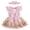 Pink Dress+Headband, variant on HWJAD Butterfly Lace One-Piece Romper Dress and Headband Set for Newborn Baby Girls Infant Tulle Bodysuit Dresses Summer Outfits