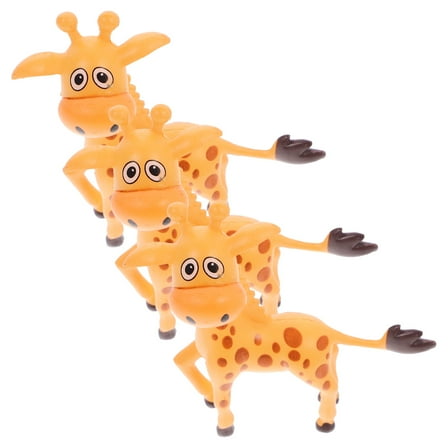 3 Pcs Fish Tank Giraffe Decor Playset Adornment Miniature Aquarium Resin