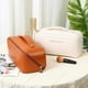 thumbnail image 5 of Bolsa de cosméticos portátil, bolsa de baño impermeable de gran capacidad para mujer, bolsa de cosméticos de PU, bolsa de almacenamiento portátil, 5 of 6