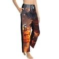 thumbnail image 2 of Daiia Western Fire Cowboy Women's Sleep Pant with Pockets and Drawstring,Pajama Pants-XX-Large, 2 of 9