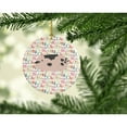 thumbnail image 2 of Gloucester Old Spot Pig Christmas Ceramic Ornament 2.8 in x 2.8 in, 2 of 3