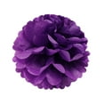 thumbnail image 2 of Wrapables® 12" Set of 3 Tissue Pom Poms Party Decorations for Weddings, Birthday Parties Baby Showers and Nursery Décor, Purple, 2 of 3