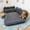 Peak Style - Black (with accessories), variant on Rectangular PVC Plush Inflatable Bed, Soft Skin-Friendly Foldable Air Bed, Portable with Storage Bag & Repair Kit, for Indoor Rest, Office Lounge, Trunk, Camping & Beach Use