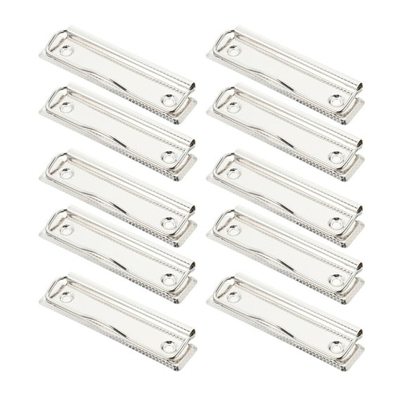 Heavy Duty 15pcs Mountable Clipboard Clips with Screws, Metal Clipboard Hardware Clamps for Low Profile Clipboards, Document Boards, Office
