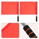 thumbnail image 3 of Bandera de árbitro para eventos de pista y campo, bandera de poste de acero inoxidable, banderas de señal manual (rojo), 4 Uds., 3 of 5