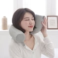 thumbnail image 3 of Cylindrical Twisted Pillow Memory Cotton Bendable Travel Neck Guard Pillow Slow Rebound U Pillow, 3 of 9