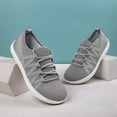 thumbnail image 4 of DLWKIPV Breathable Knit Sneakers for Women - Lightweight Lace-Up Comfort Shoes for Daily Walking & Casual Wear(GRAY,6.5), 4 of 6