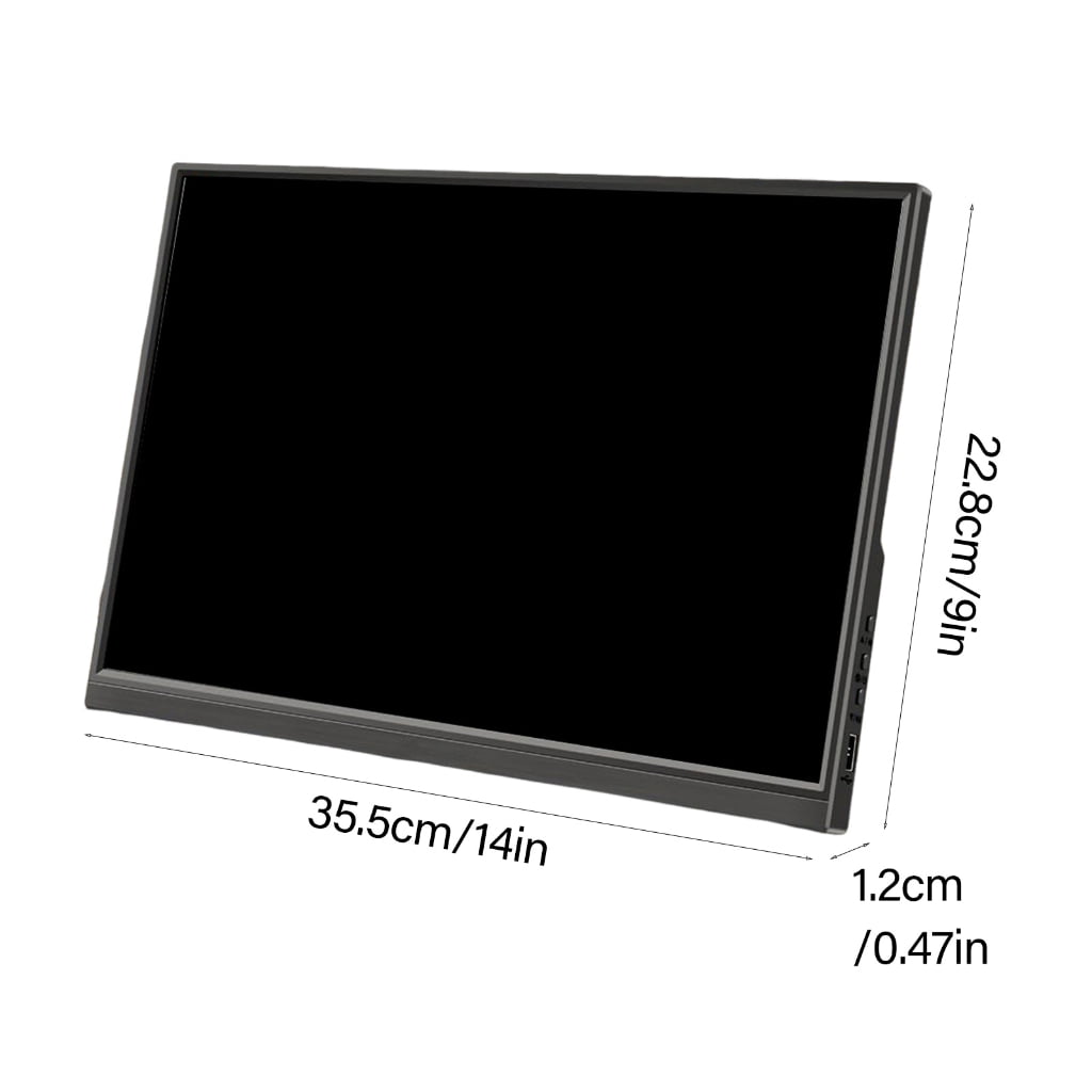 ROZYARD Portable Monitor 16inch 1920X1200 Display 60Hz LCD Panel 16:10 with Speaker USB C Portable Monitor for Laptop PC